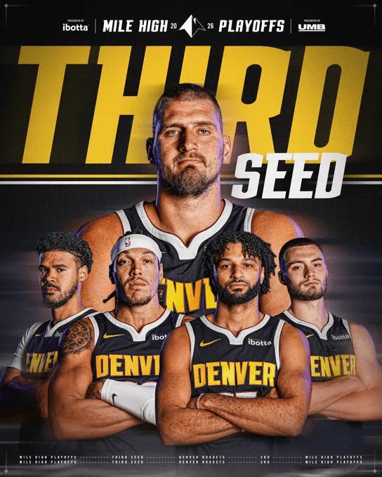 pgsoft-再战森林狼！掘金官方晒球队夺得西部第三的海报与球迷分享